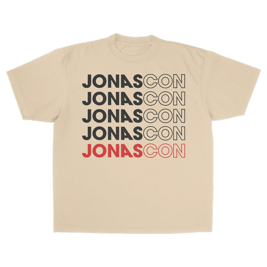 Jonas Brothers Merch JONASCON Repetitive T-Shirt Gifts For Pop Band Fans