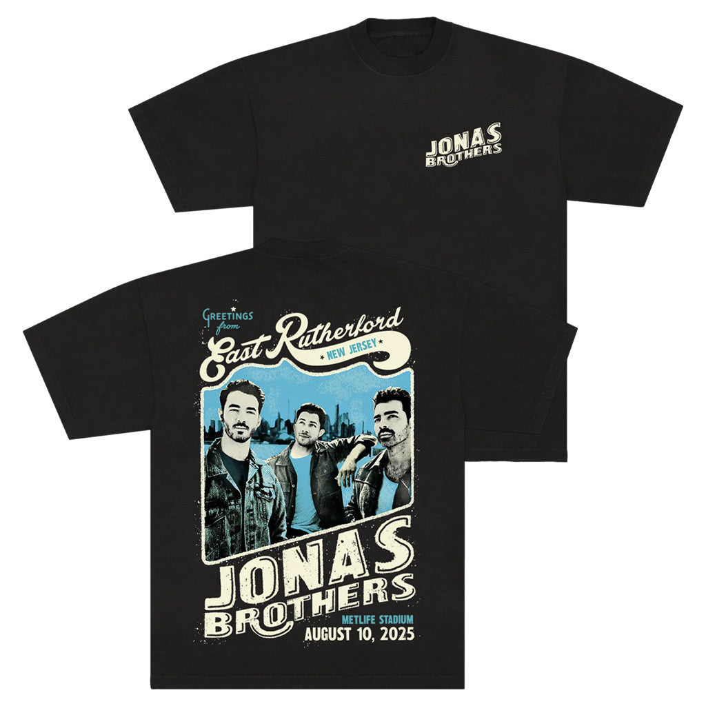 Jonas Brothers Merch Greetings From Your Hometown Shirt New Jersey City T-Shirt Dad Gifts