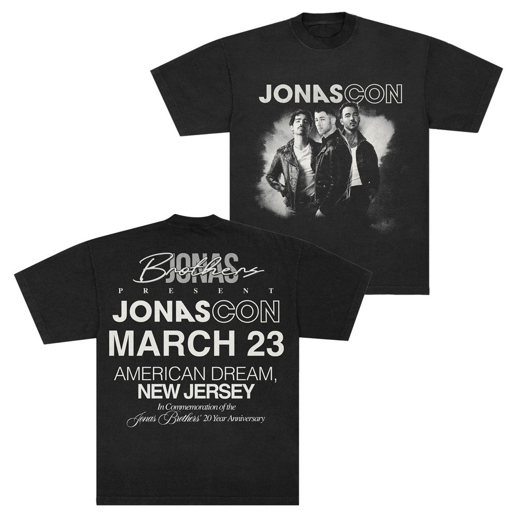 Jonas Brothers Merch JONASCON Event T-Shirt Gifts For Pop Band Fans