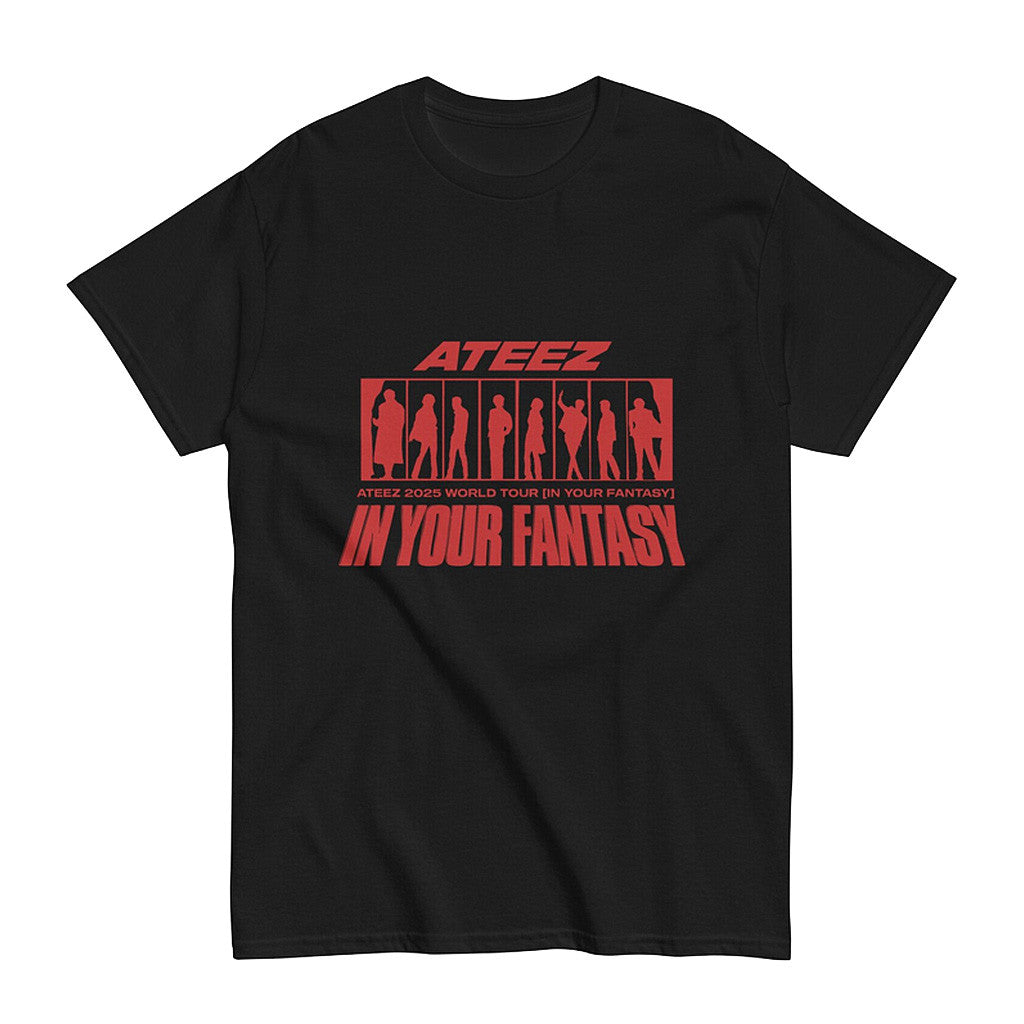 Ateez Merch Ateez 2025 World Tour In Your Fantasy Simple T-Shirt Fans Gift Ideas