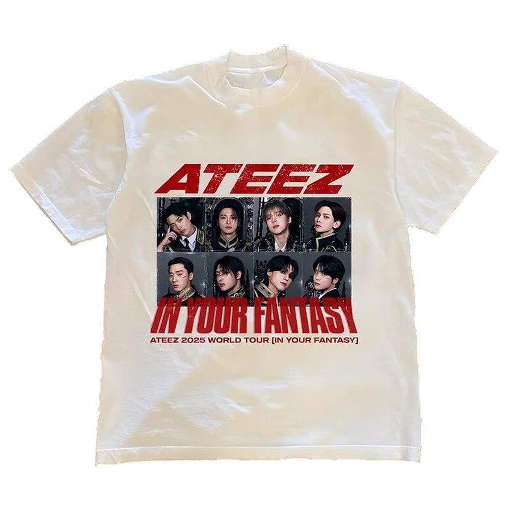 Ateez Merch Ateez 2025 World Tour In Your Fantasy Member Photo T-Shirt Fans Gifts