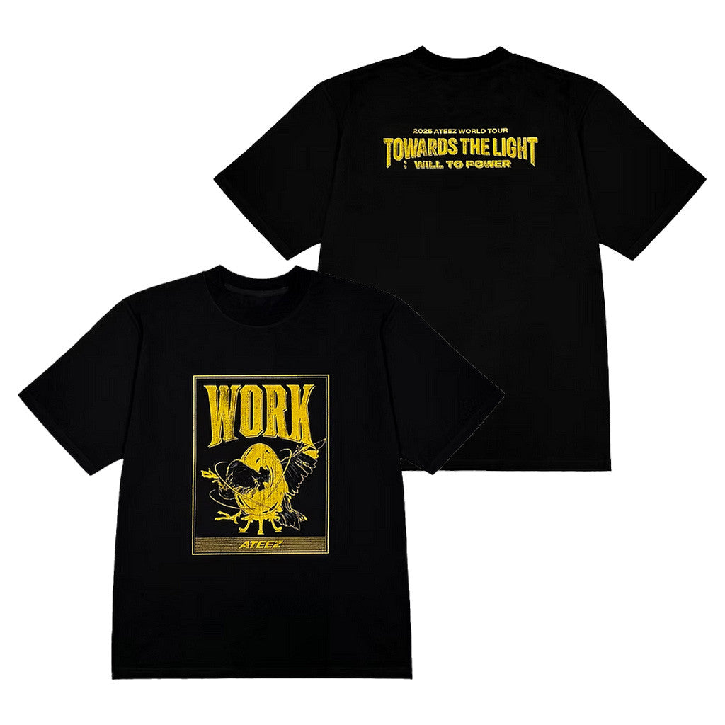 Ateez Merch 2025 Ateez Towards The Light Will to Power EU POP UP Merchandise Fans T-Shirt