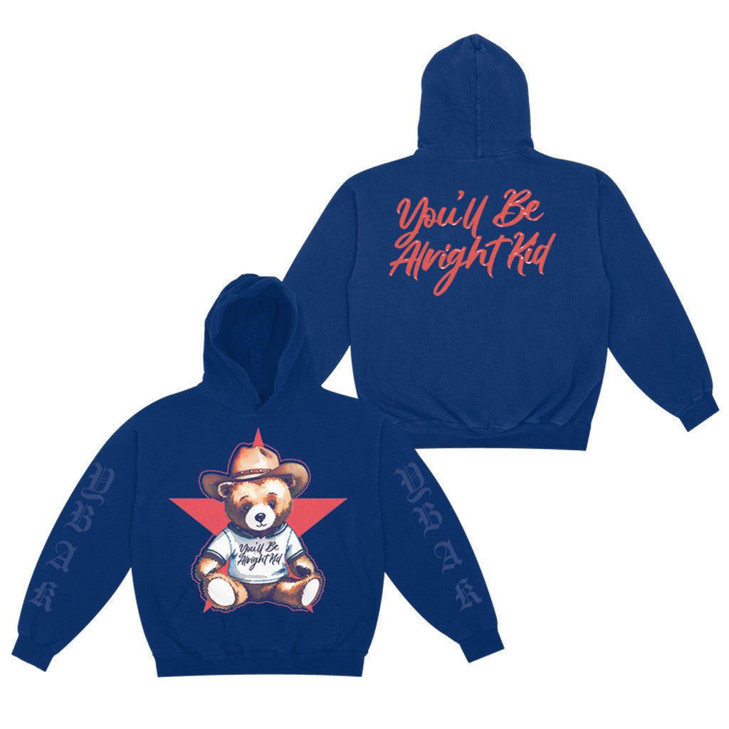 Alex Warren Merch Teddy You'll Be Alright Kid Hoodie Gifts For Girlfriend