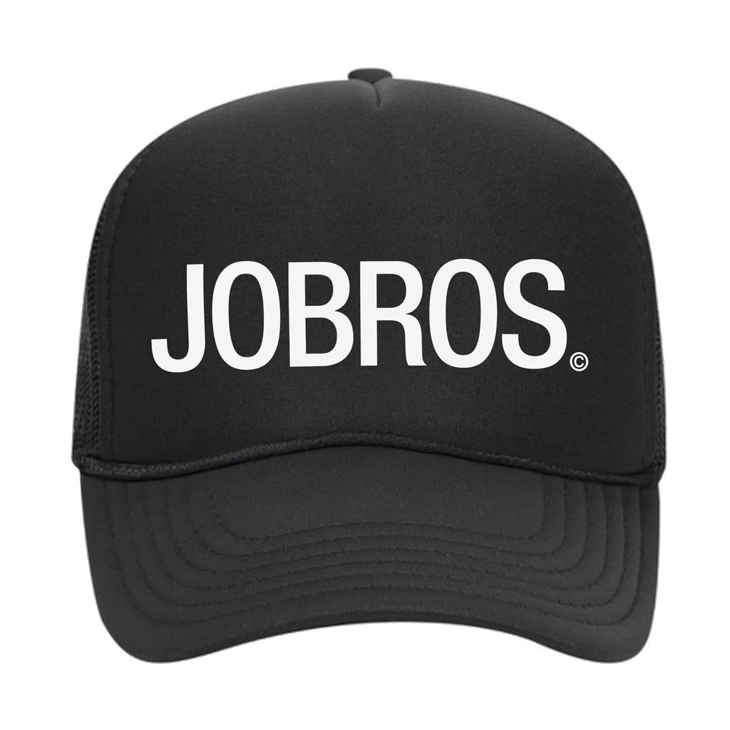 Jonas Brothers Merch JOBROS Black Trucker Hat Gifts For Fans