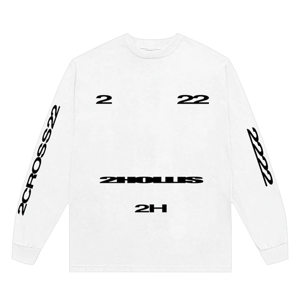 2Hollis Merch 2H White Long Sleeve T-Shirt Gifts For Dudes