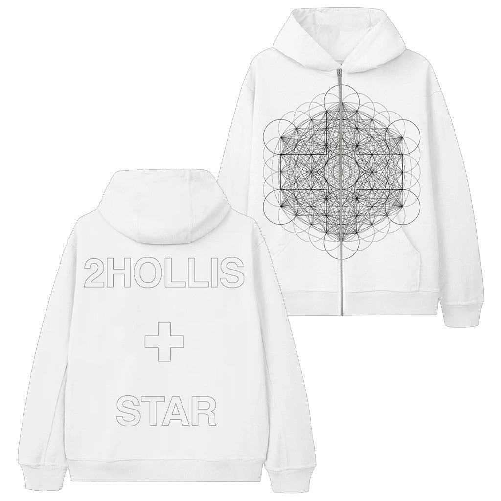 2Hollis Merch Star Zip Hoodie Best Gifts For Girlfriend