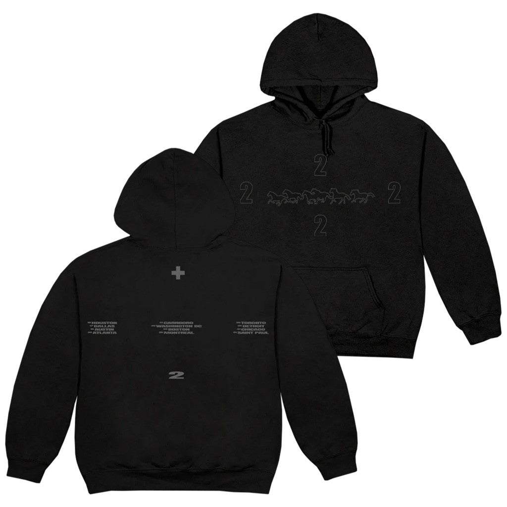 2Hollis Merch 2H Black Running Horse Hoodie Gift Ideas For Husband