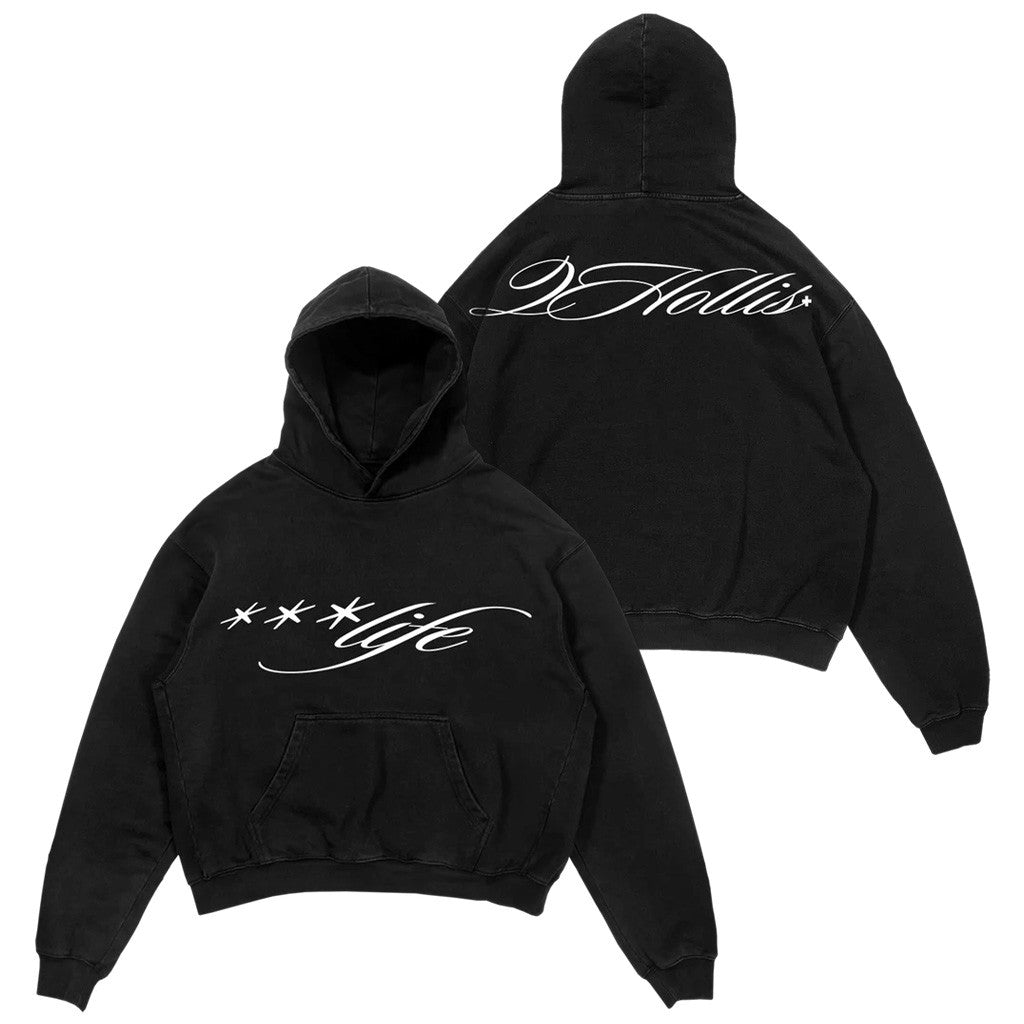 2Hollis Merch Life Script Hoodie Present For Husband