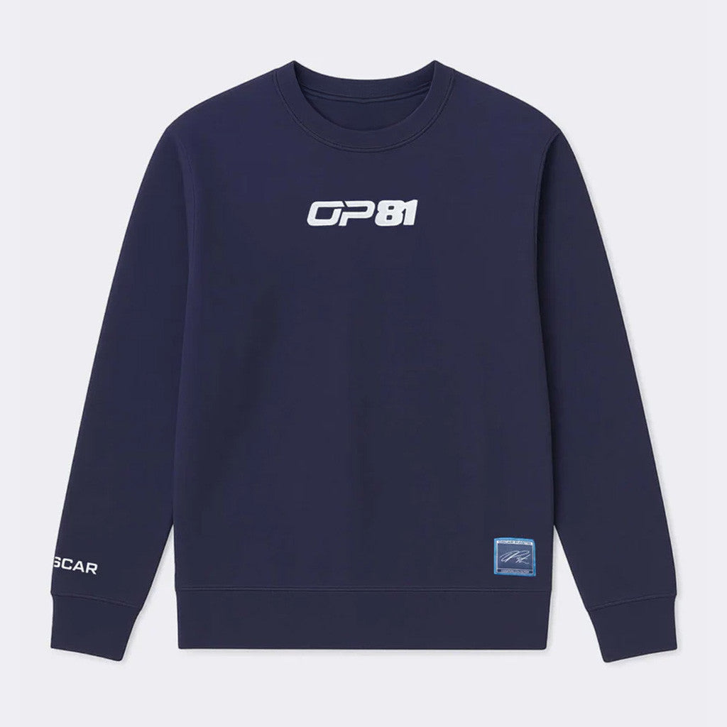 Oscar Piastri Merch Signature Sweatshirt Navy Gifts For Racing Fans
