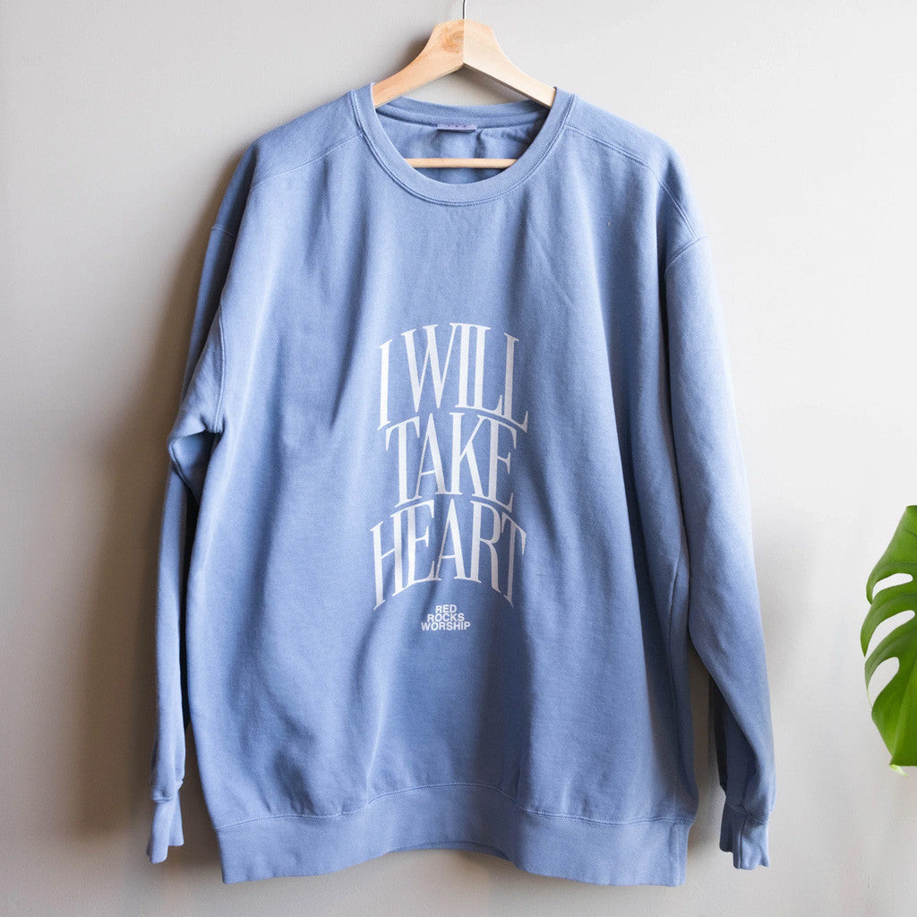 Red Rocks Merch I Will Take Heart Crewneck Sweatshirt Gifts For Wife