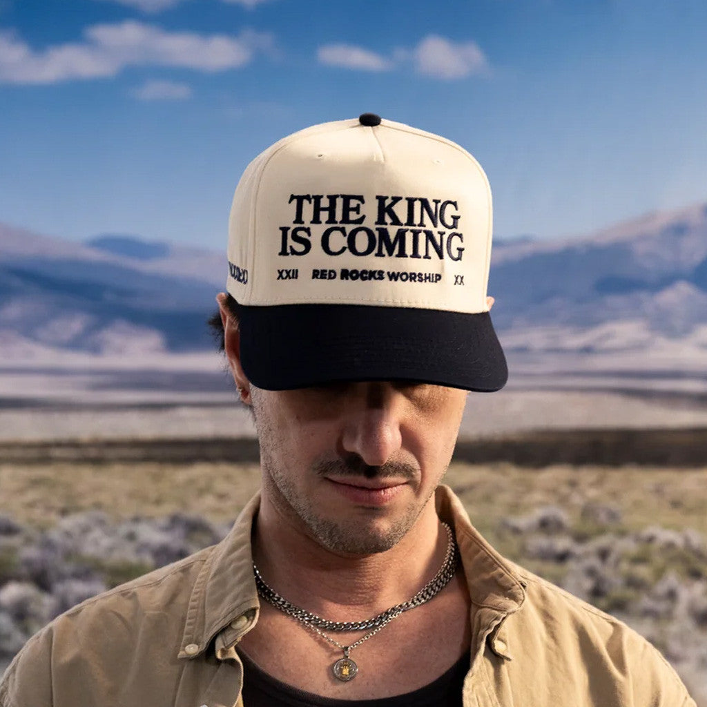 Red Rocks Merch TKIC Hat The King Is Coming Embroidered Hat Gifts For Him