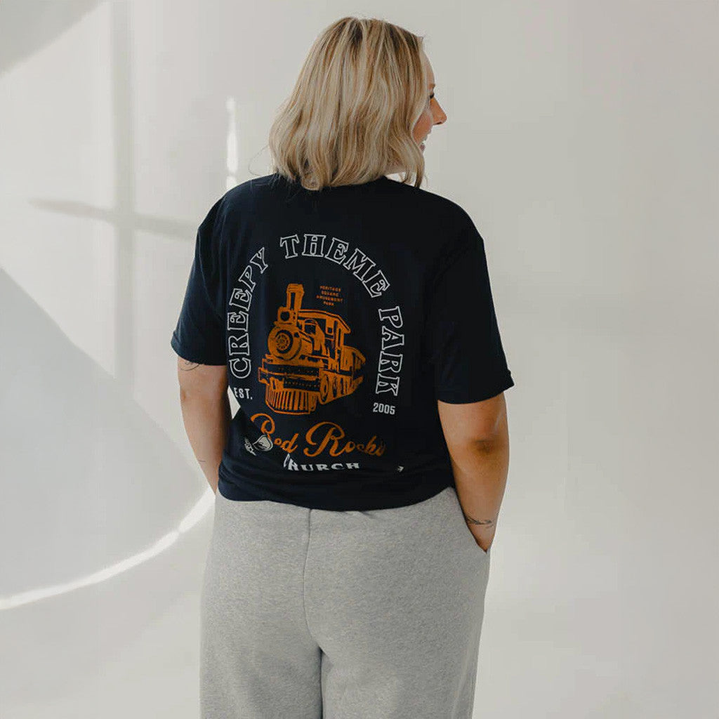 Red Rocks Merch Creepy Theme Park T-Shirt Gifts For Besties