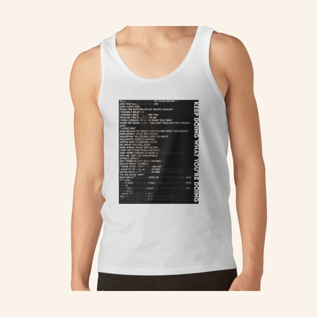 Bryson Tiller Merch White Tank Top Presents For Music Lovers
