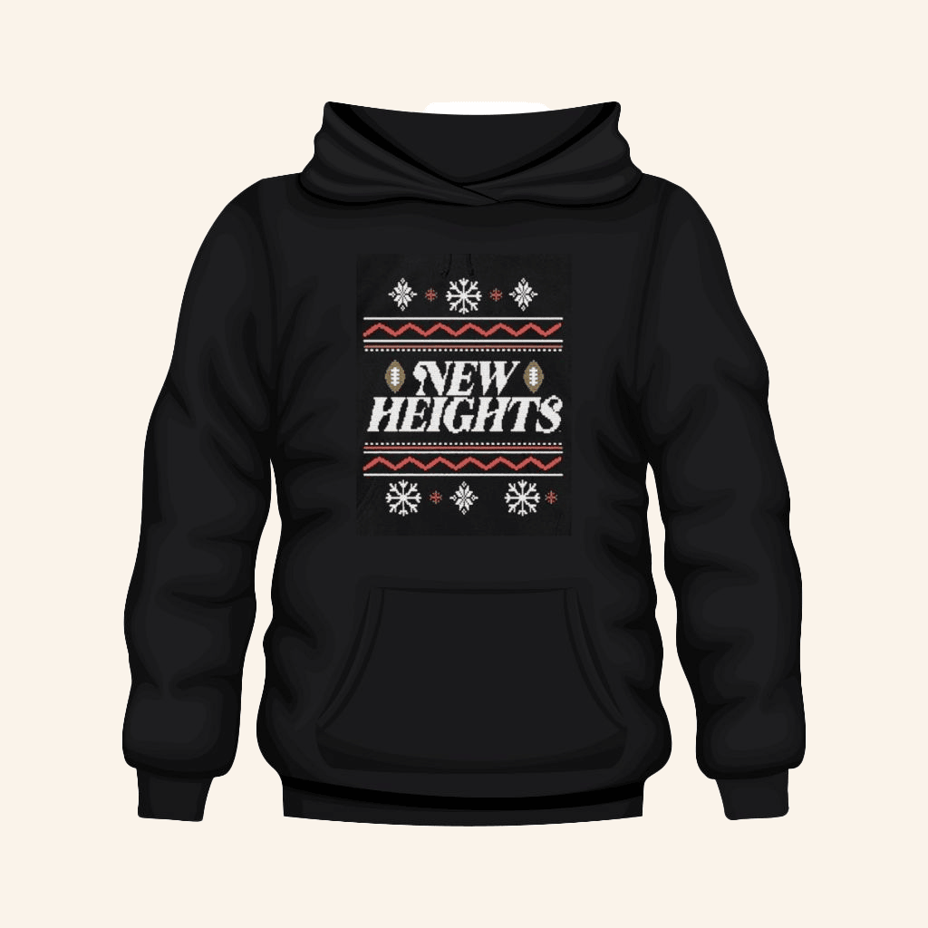 New Heights Merch New Heights Ugly Holiday Christmas Hoodie Gifts For Friends