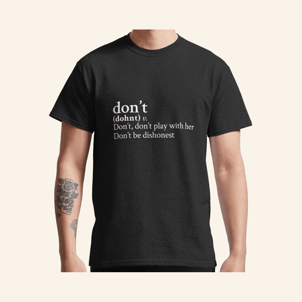 Bryson Tiller Merch Don't By Bryson Tiller Stick The Song T-Shirt Gifts For Fans