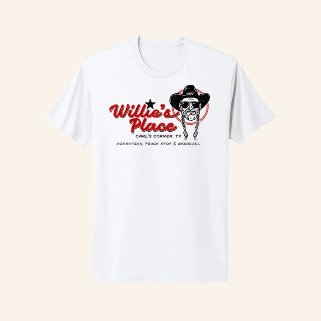 Willie Nelson Merch Willie's Place T-Shirt Gifts For Dad