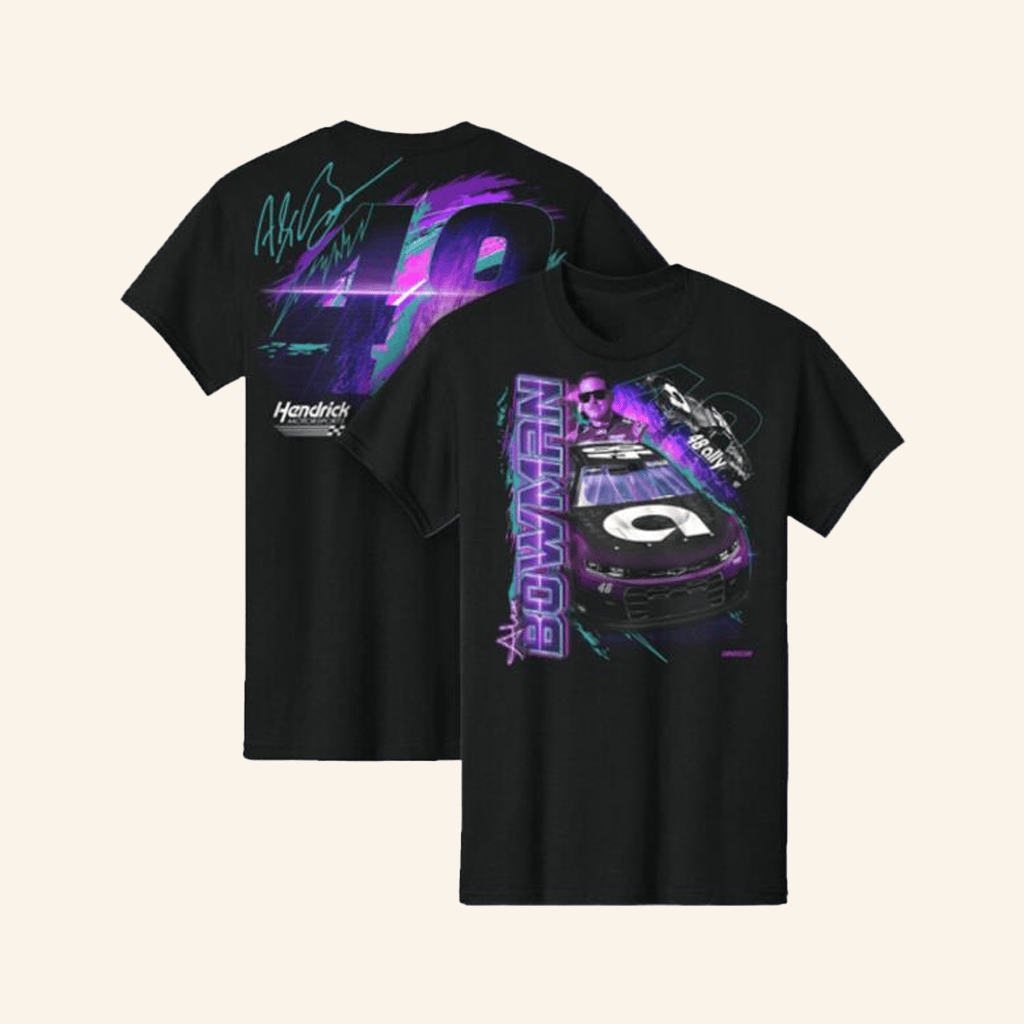 Hendrick Motorsports Merch Alex Bowman 48 Ally Flash T-Shirt Gifts For Fans