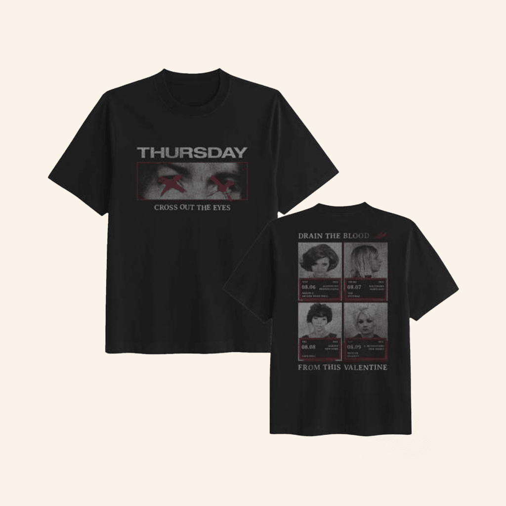 Thursday Merch Cross Out The Eyes T-Shirt Gift Ideas For Boyfriend