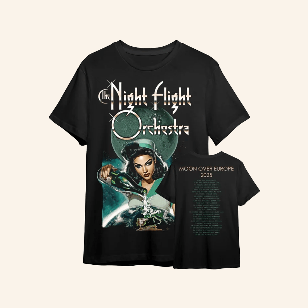 Imprint Merch Night Flight Orchestra Moon Over Australia 2025 Tour T-Shirt Gifts For Dad