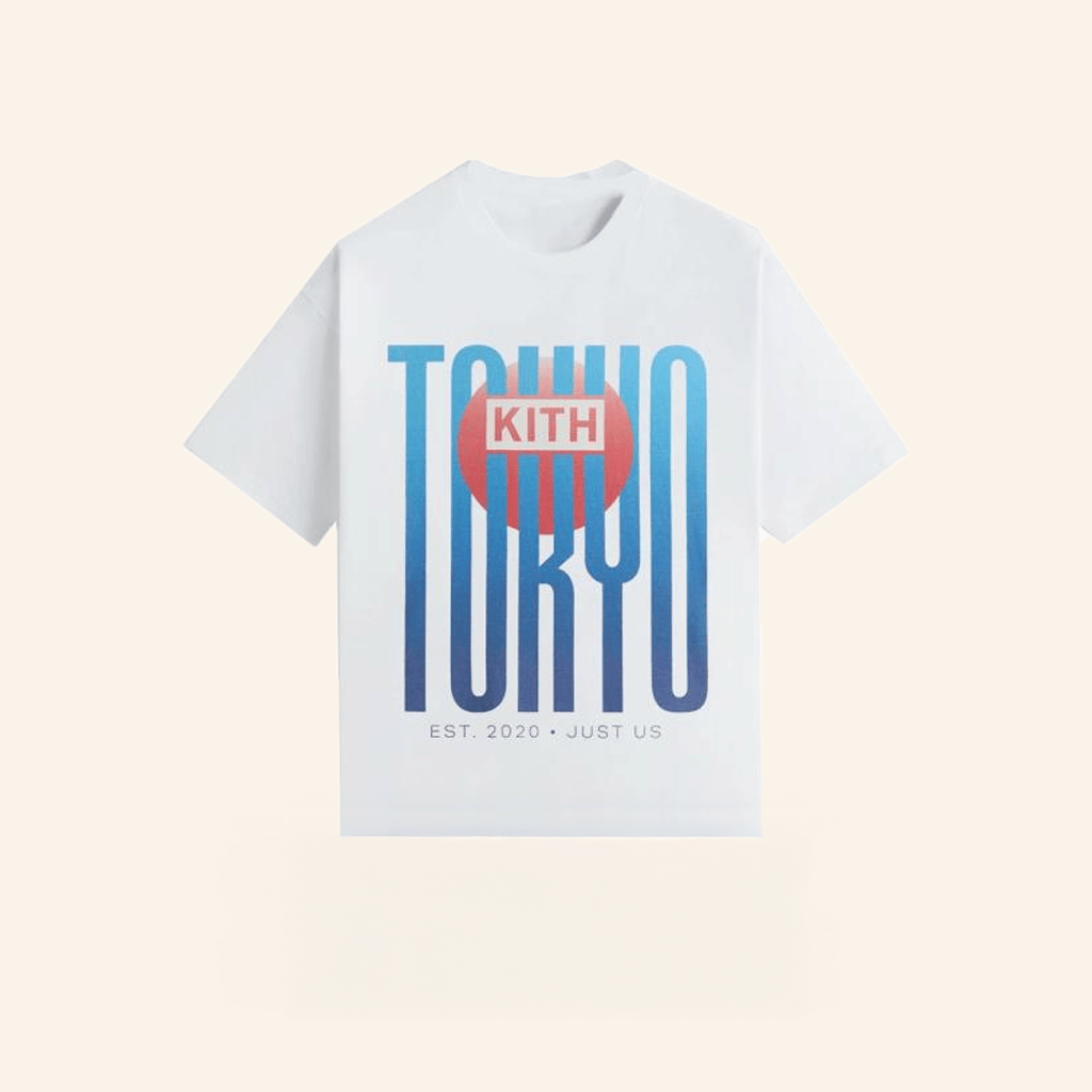 Kith Merch Kith Tokyo Classic Logo Vintage White T-Shirt Him Gifts
