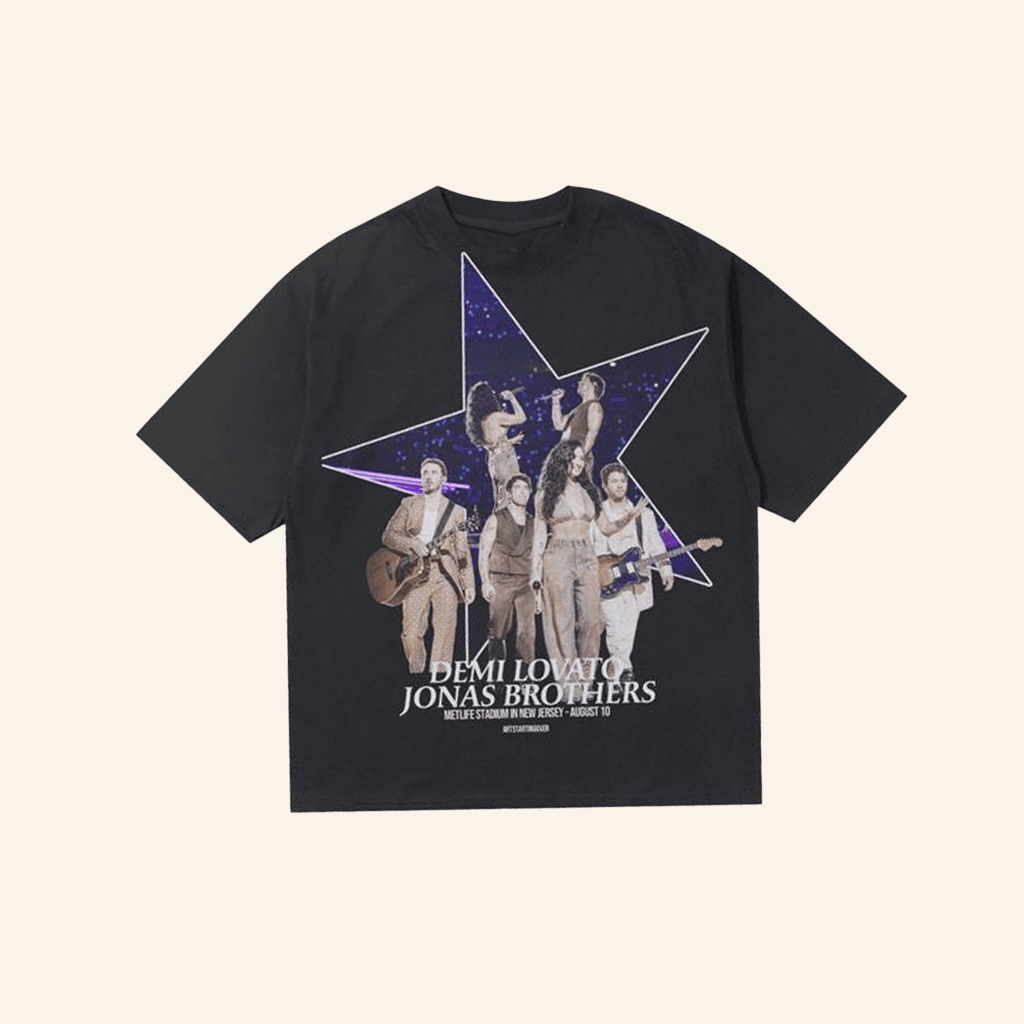 Demi Lovato Jonas Brothers Merch Metlife Stadium In New Jersey August 10 Shirt Fans Gifts