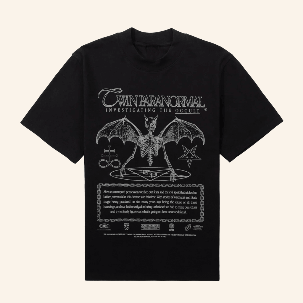 Twin Paranormal Merch Demonic Evidence T-Shirt Gift Ideas For Husband