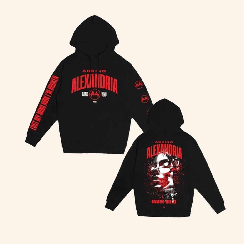 Asking Alexandria Merch Lost My Mind Now I'm Broken Hoodie Gifts For Rock Band Fans