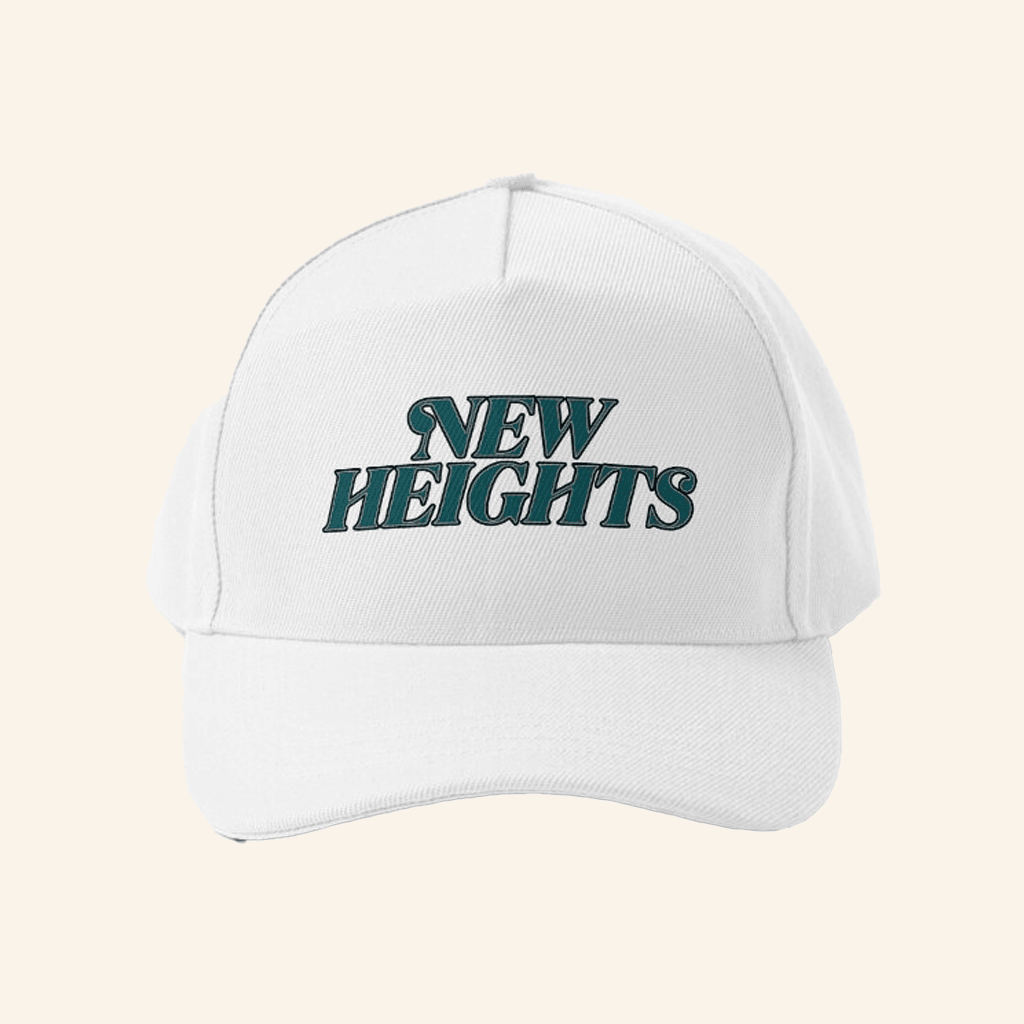 New Heights Merch White Baseball Cap Gifts For Friends