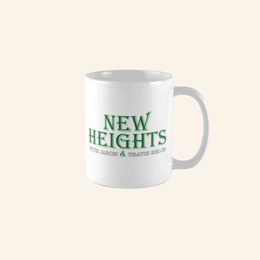 New Heights Merch Podcast White Mug Present For Girlfriend