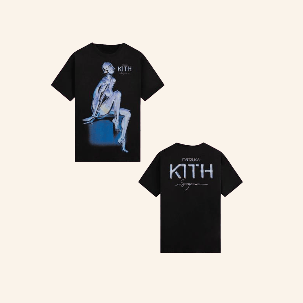 Kith Merch Kith For Nanzuka Gallery Sorayama Model A T-Shirt Best Gifts For Girlfriend