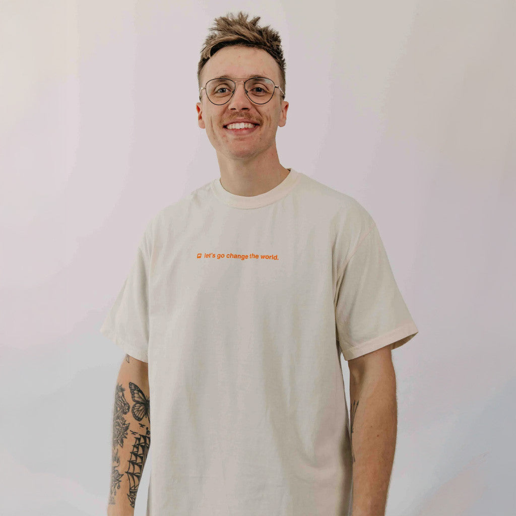 Red Rocks Merch Let's Go Change The World T-Shirt Gifts For Best Friends