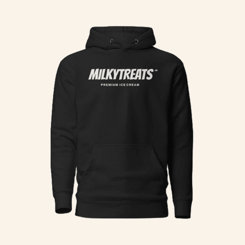 Milkytreats Merch Black Hoodie Present For Husband