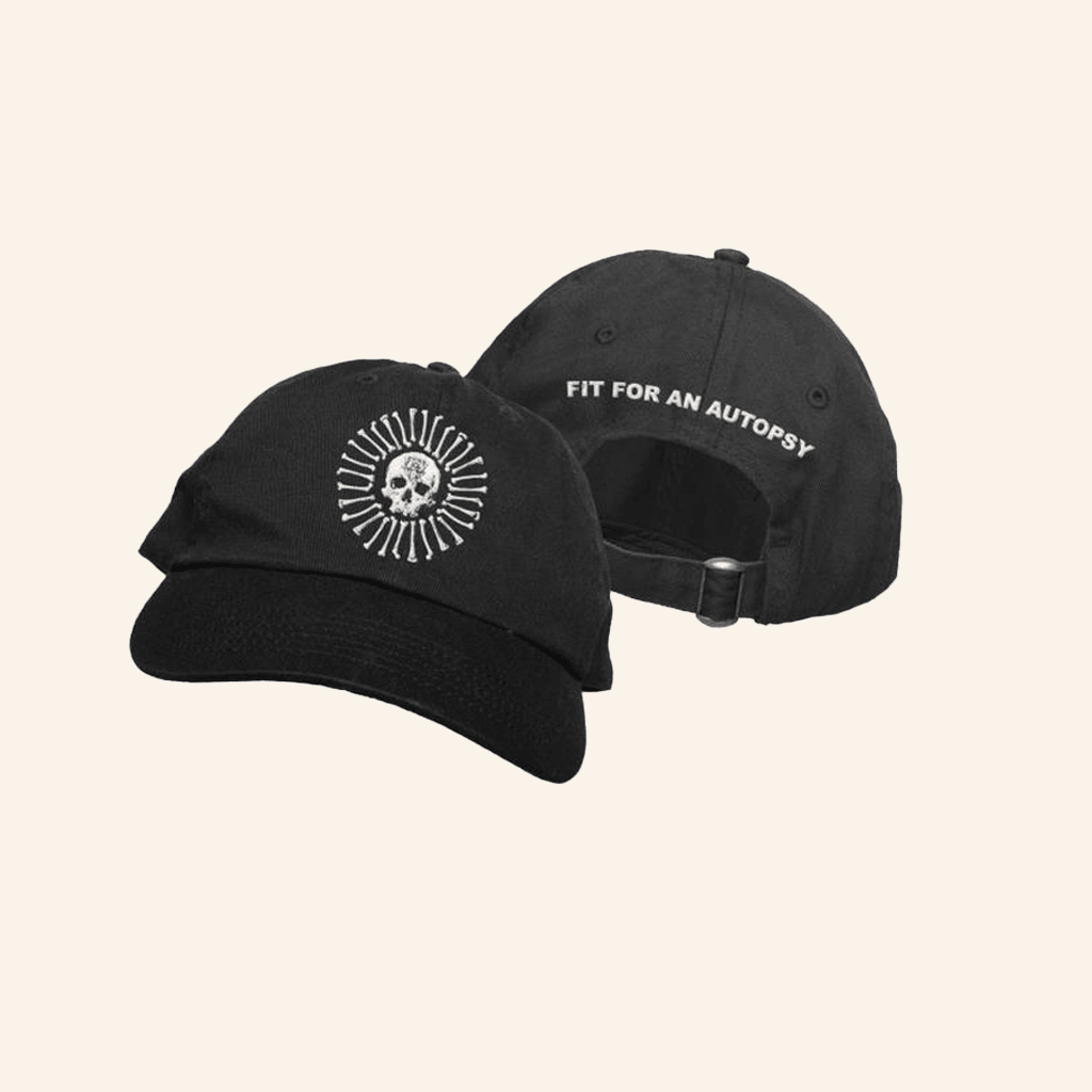 Fit For An Autopsy Merch Skull And Bone Embroidered Hat Gifts For Husband