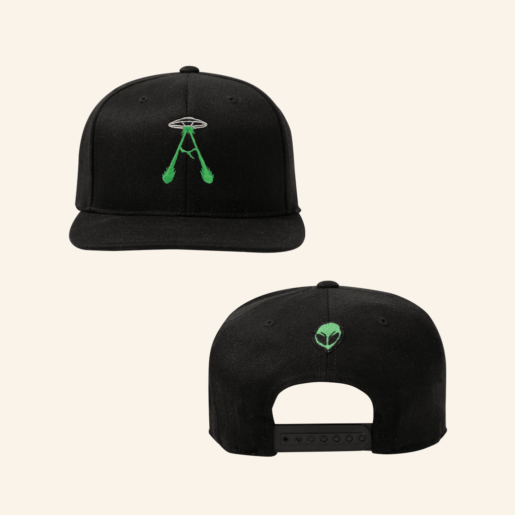 Ayylien Clothing Merch UFO Letter Ayy Snapback Hat Embroidered Gifts For Him
