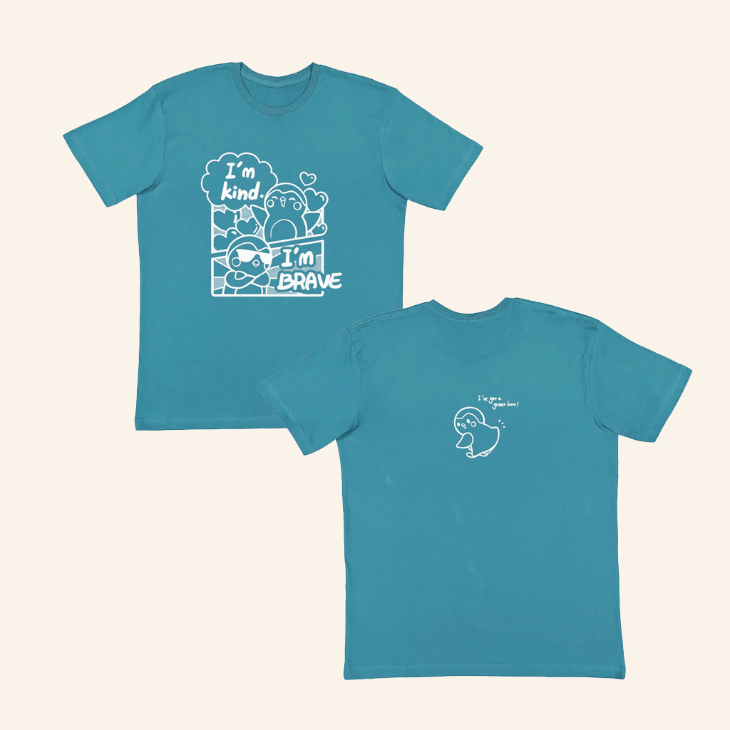 Finch Merch I'm Kind I'm Brave Graphic Finch T-Shirt Gifts For Friends