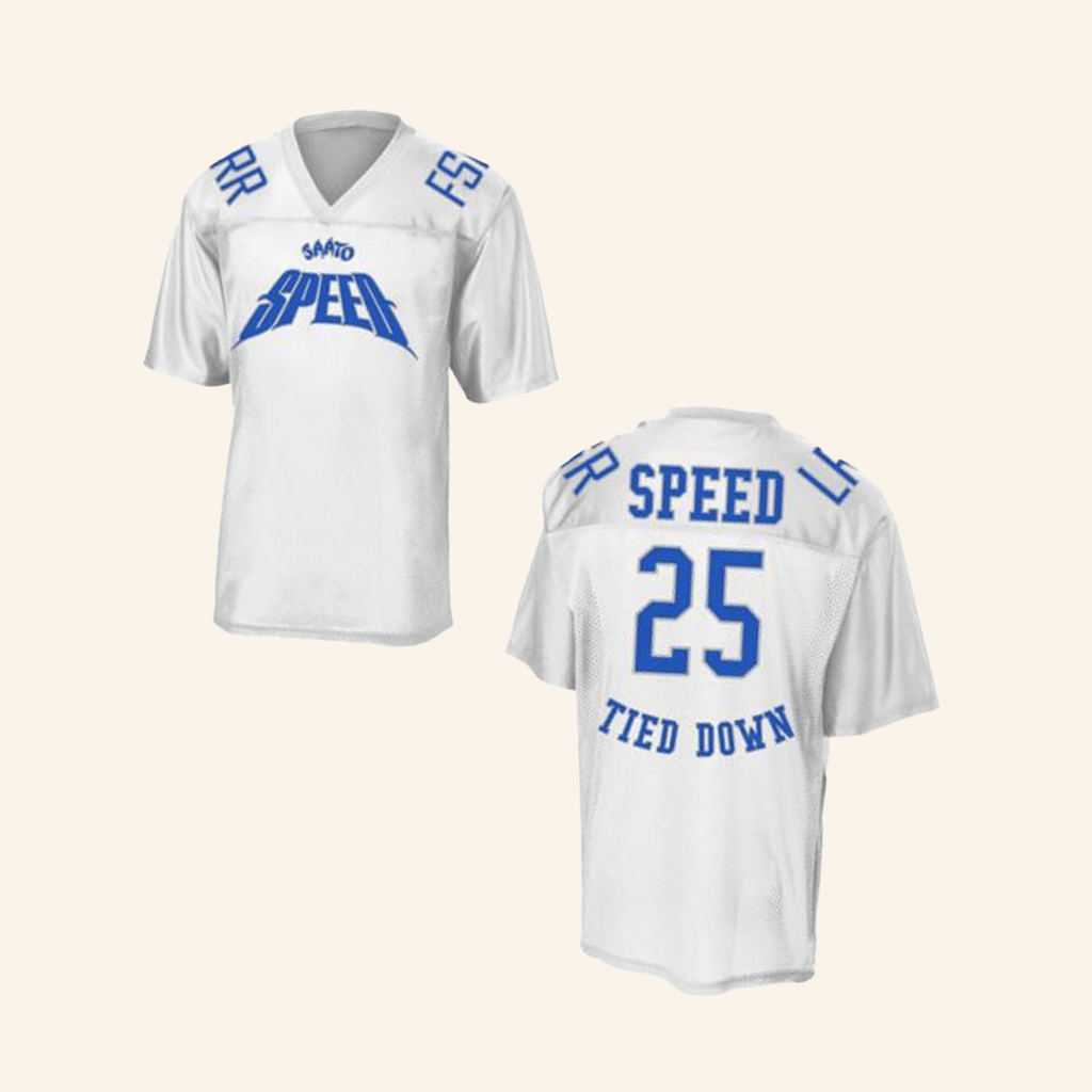 Gang Called Speed Merch Tied Down 25 White Jersey Gifts For Husband