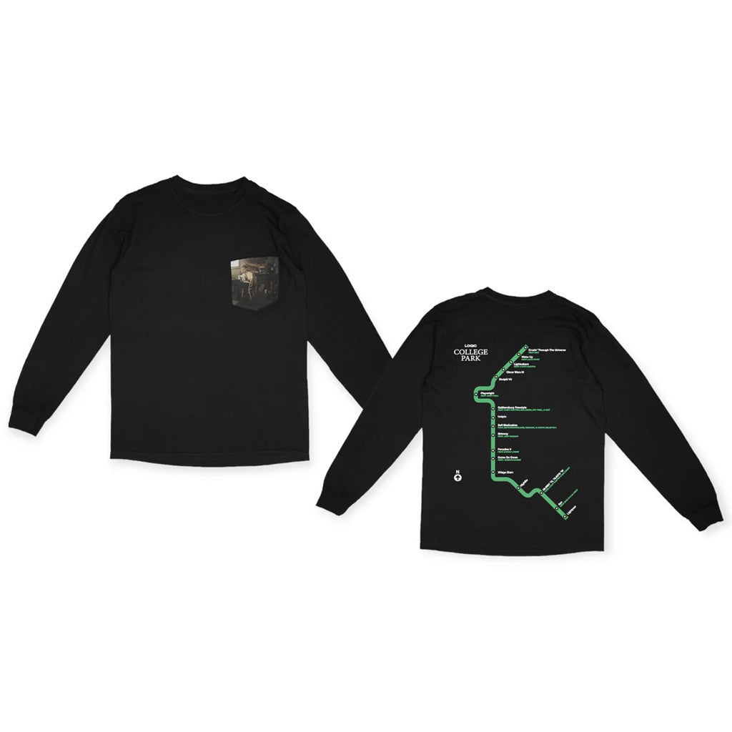 Logic Merch Subway Pocket Long Sleeve T-Shirt Gifts For Him