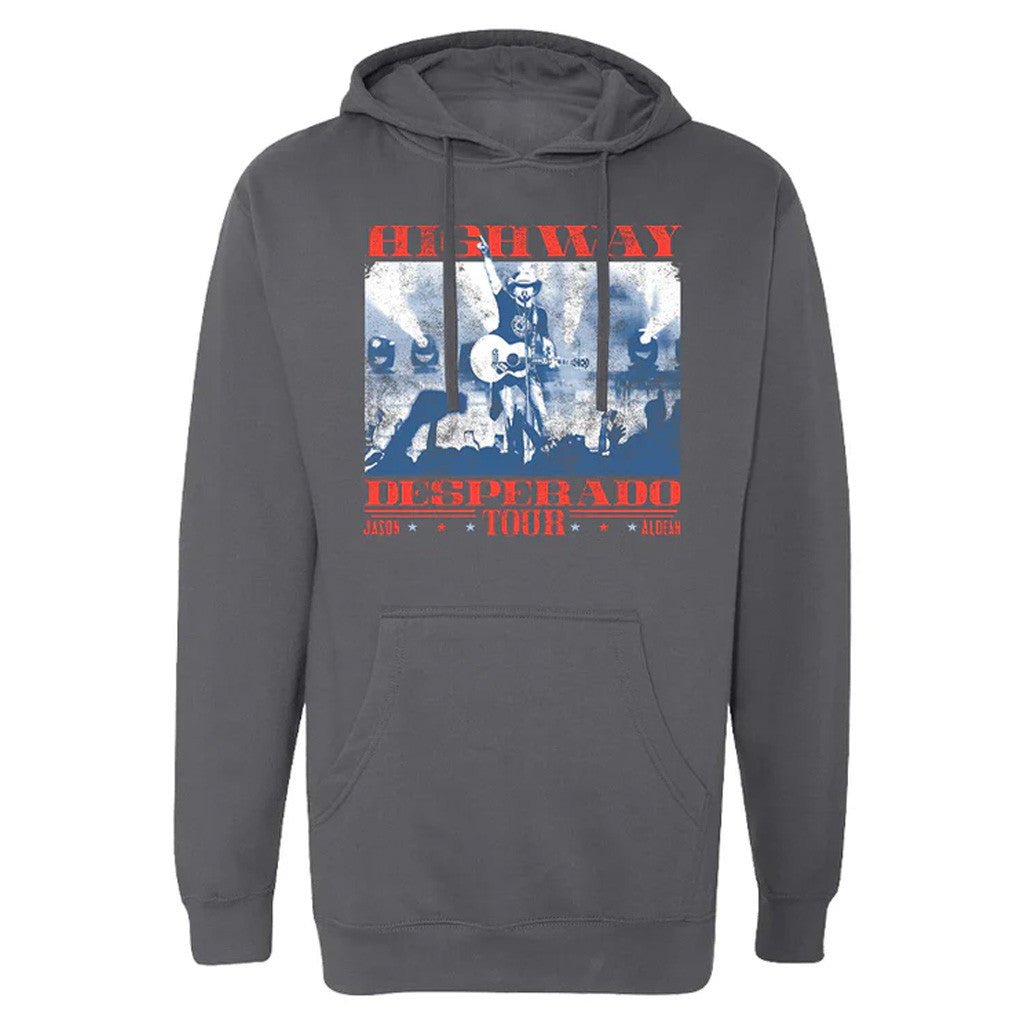 Jason Aldean Merch Tour 2025 Highway Desperado Tour Hoodie Unique Gifts For Music Lovers