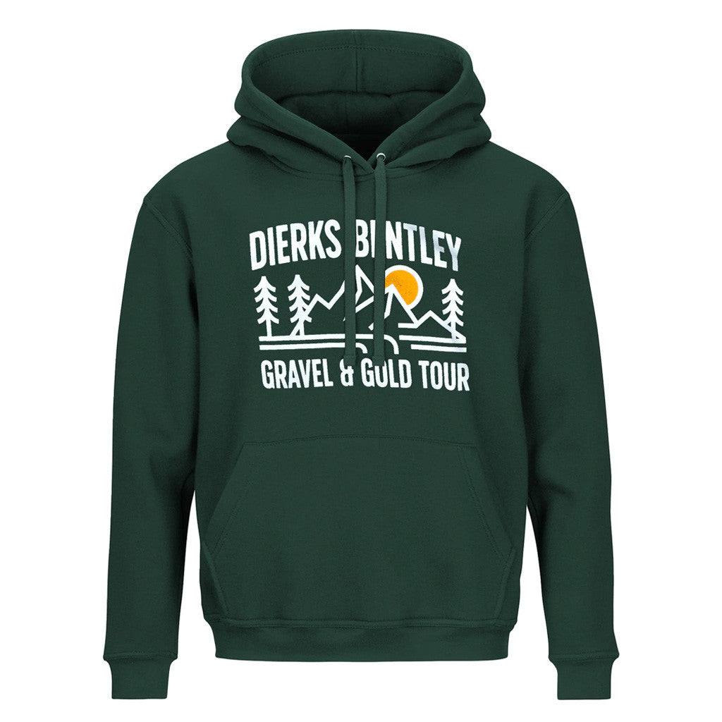 Dierks Bentley Merch Tour 2025 Gravel and Gold Tour Hoodie Presents For Music Lovers