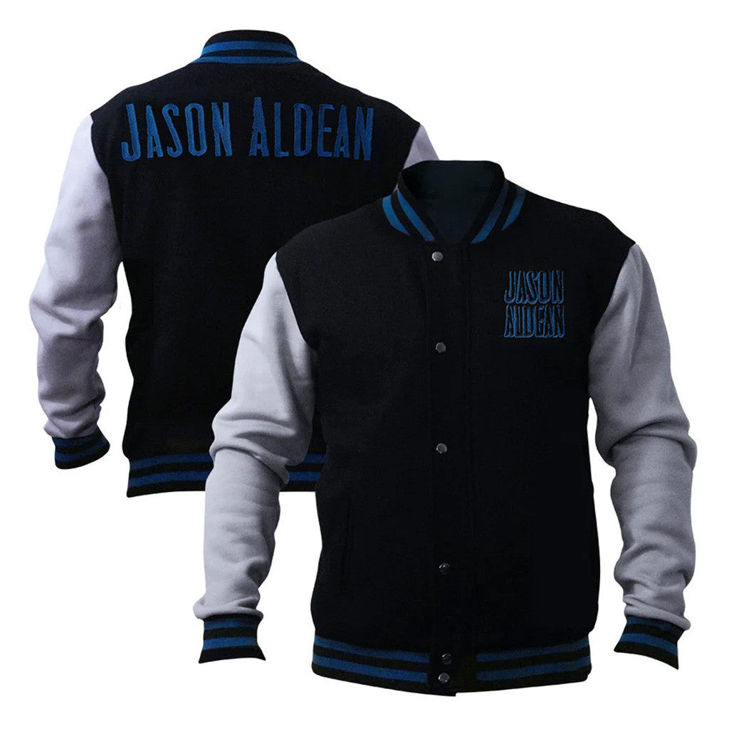 Jason Aldean Merch Tour 2025 Letterman Jacket Gifts For Boyfriend