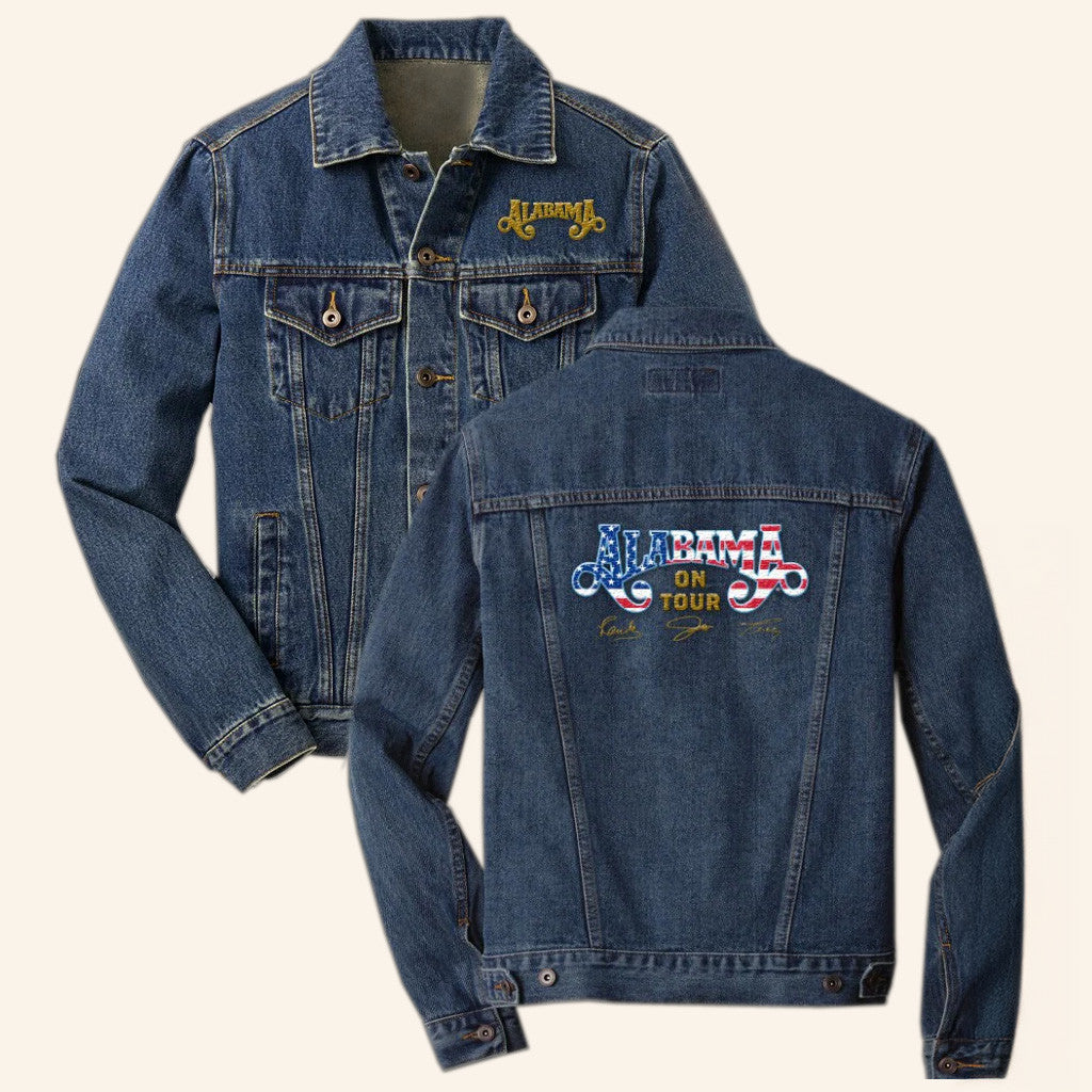 Alabama Merch Tour 2025 Alabama Denim Jacket Gift Ideas For Fans