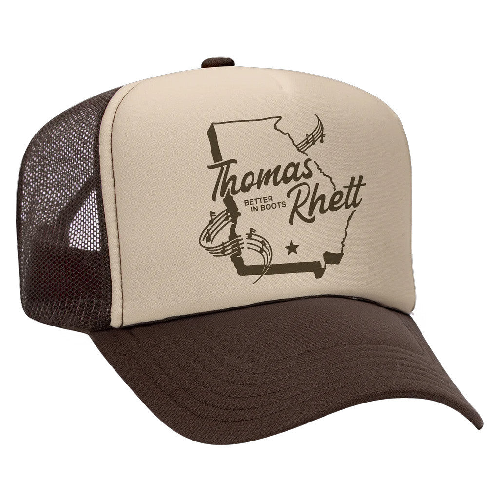 Thomas Rhett Merch Tour 2025 TR Georgia Original Foam Trucker Hat Gifts For Him