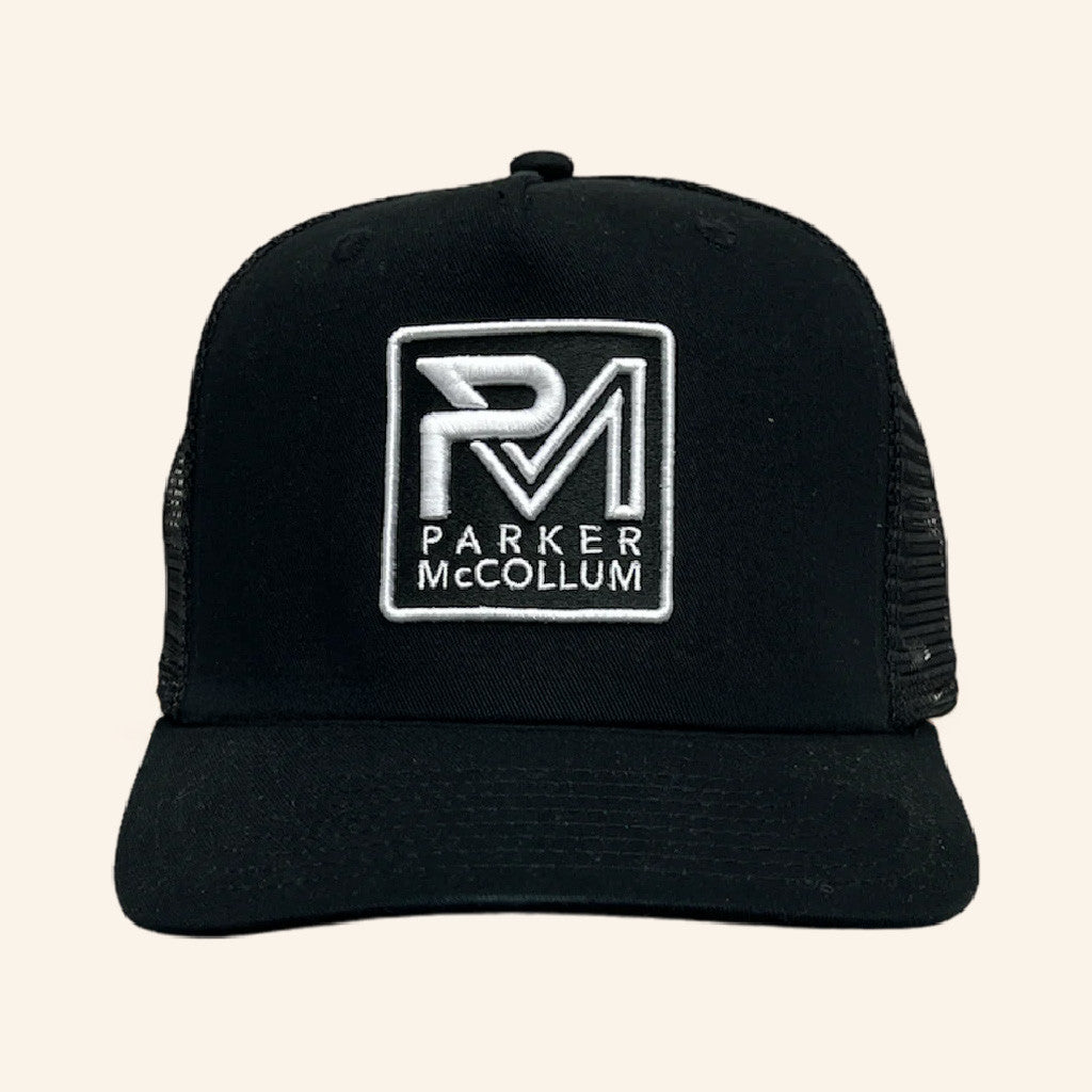 Parker McCollum Merch Tour 2025 Black Rope Logo Trucker Hat Embroidered Him Gifts