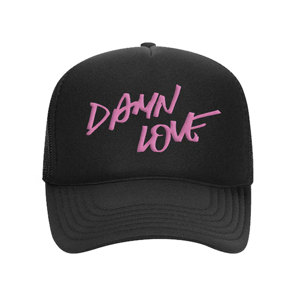 Kip Moore Merch Tour 2025 Damn Love Black Embroidered Trucker Hat Cool Gifts For Music Lovers