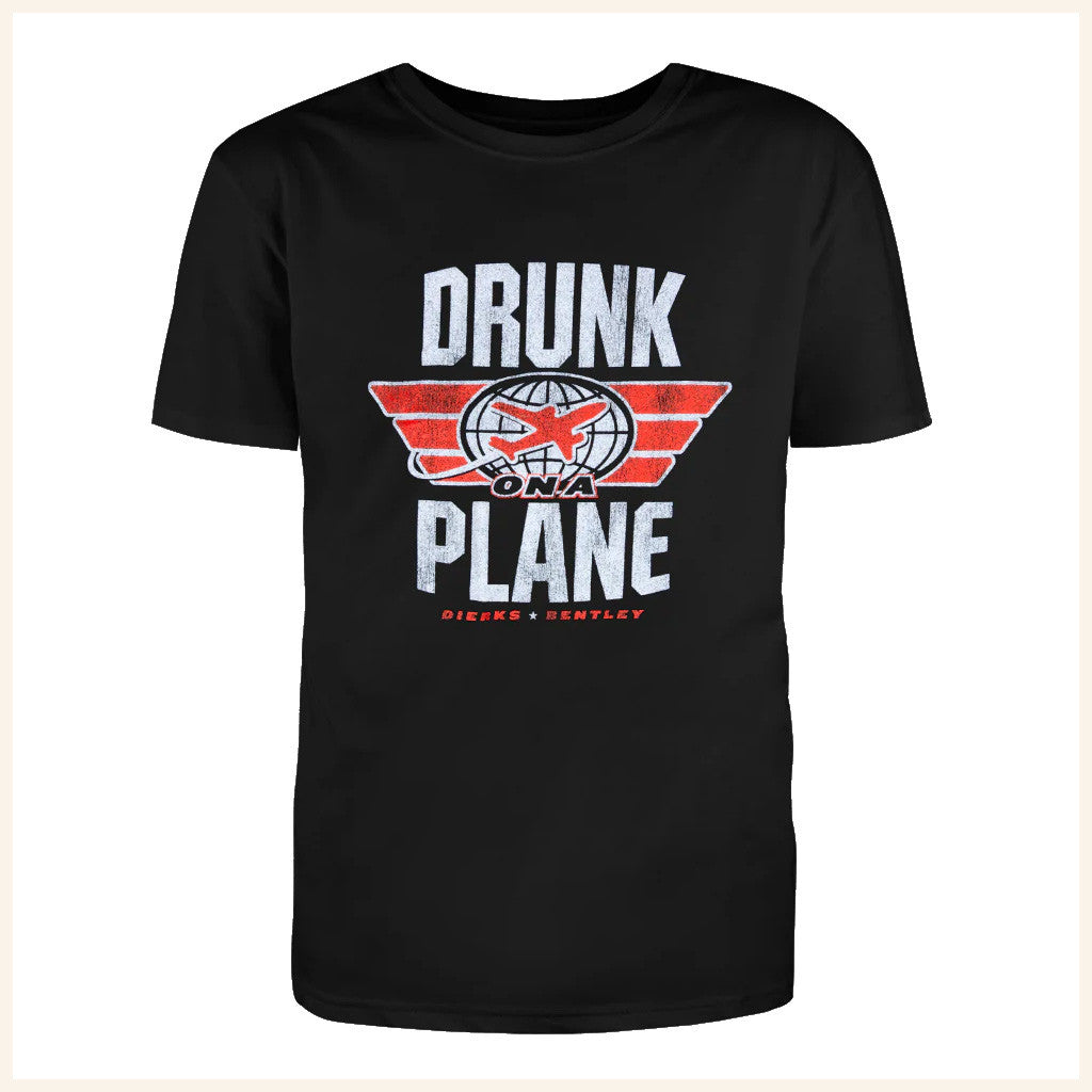 Dierks Bentley Merch Tour 2025 Drunk On A Plane Jet Shirt Unique Gifts For Music Lovers