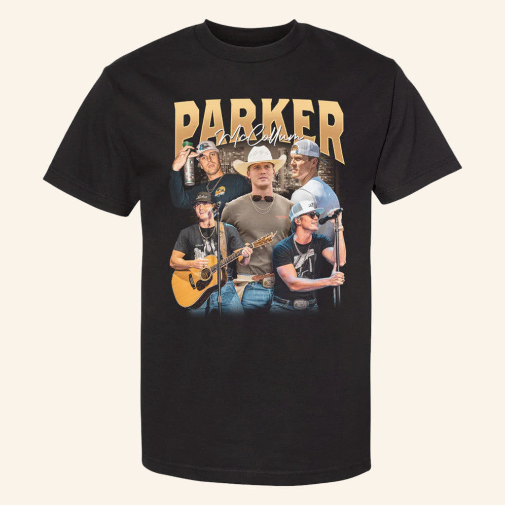 Parker McCollum Merch Tour 2025 Collage T-Shirt Gifts For Music Enthusiasts