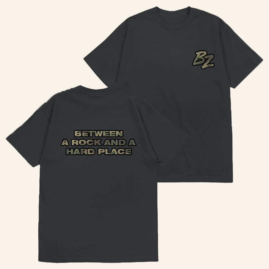 Bailey Zimmerman Merch Tour 2025 Rock And A Hard Place Black T-Shirt Gifts For Dad