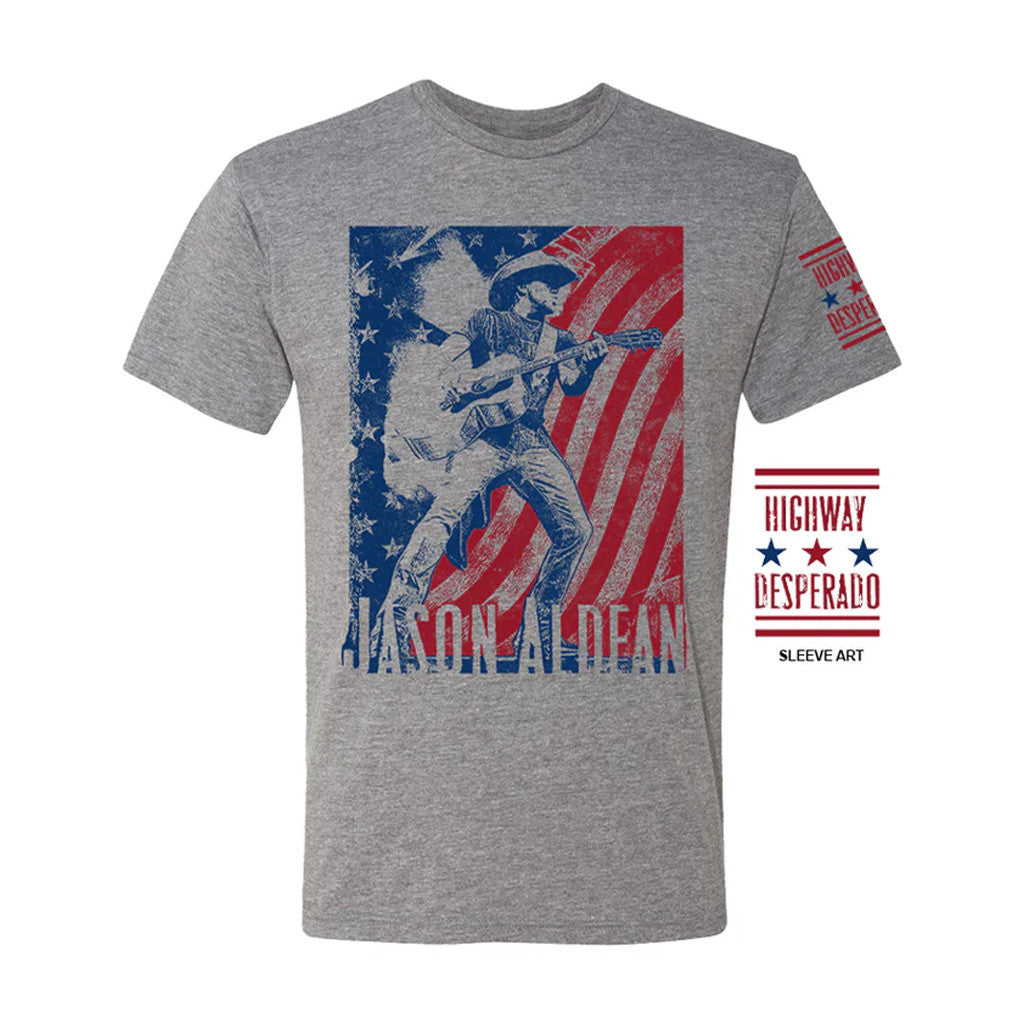 Jason Aldean Merch Tour 2025 Highway Desperado American T-Shirt Gift Ideas For Music Lovers