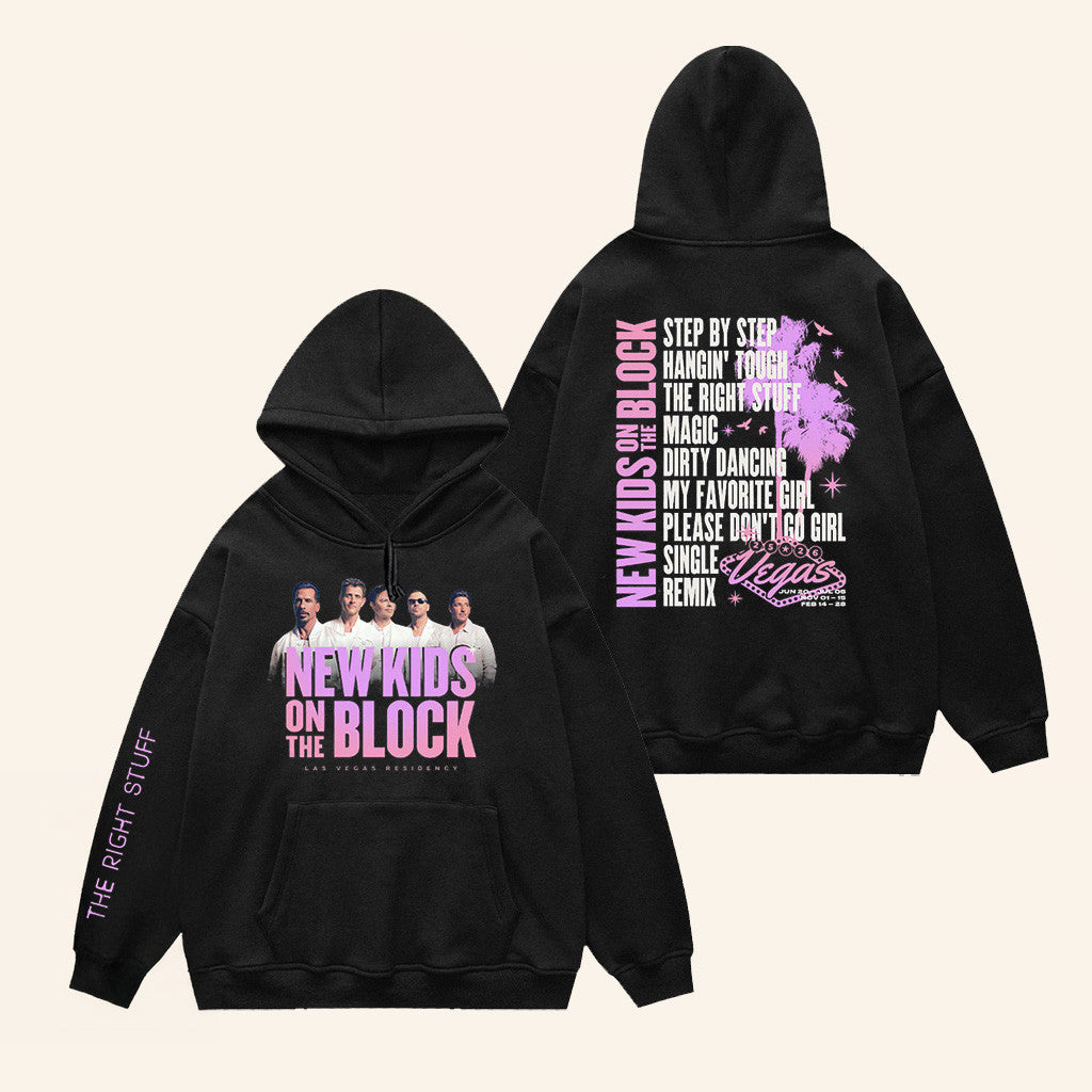 New Kids On The Block Merch The Right Stuff Las Vegas Residency Hoodie Friends Gifts