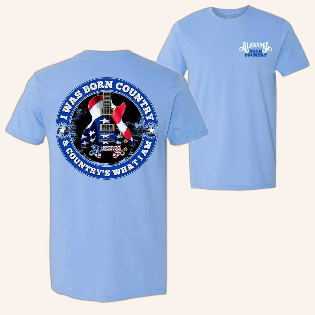 Alabama Merch Tour 2025 Alabama Carolina Blue Born Country T-Shirt Best Gifts For Husband